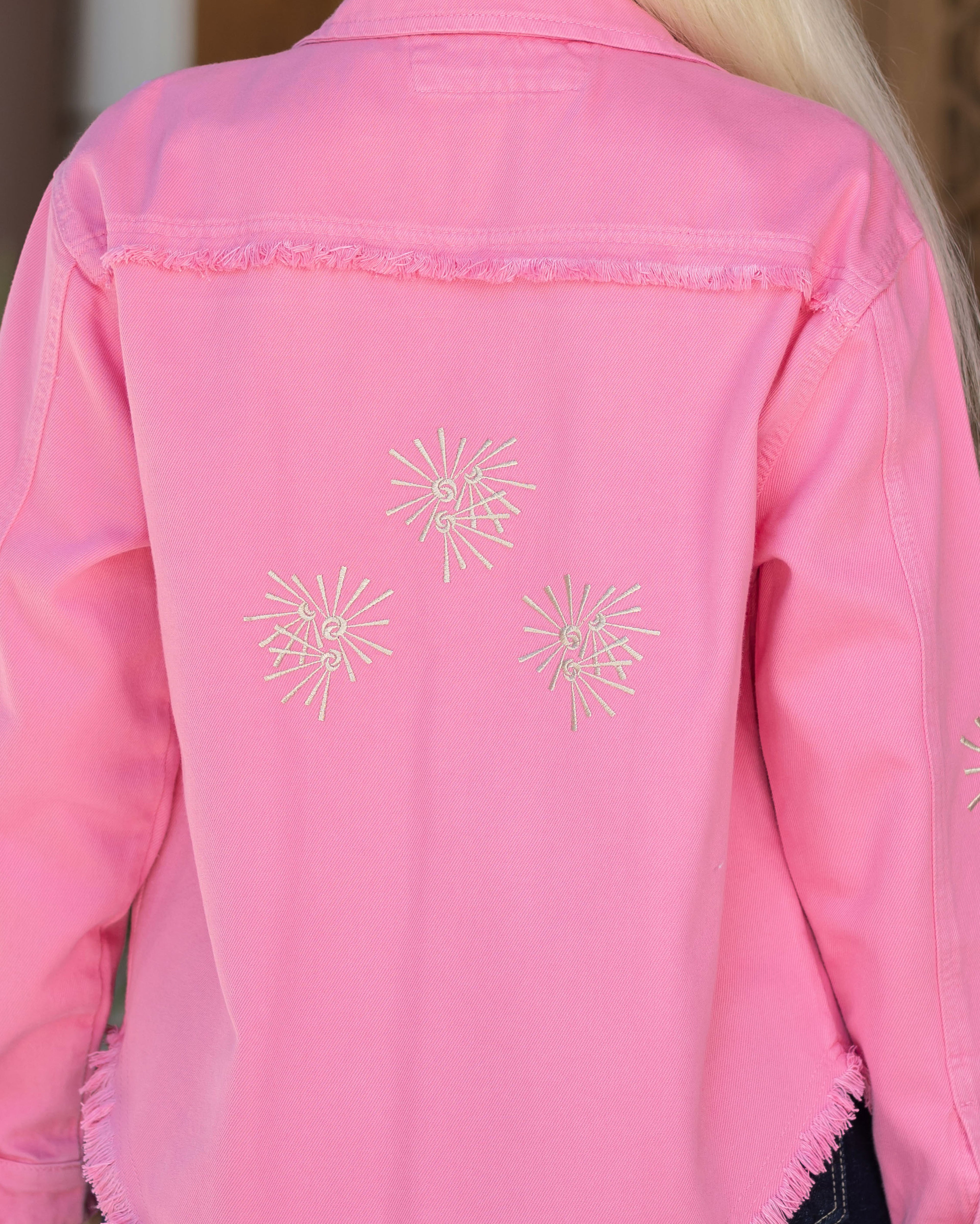 Embroidered sun jacket