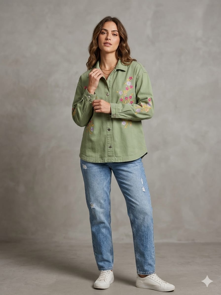 Trending embroidered jacket